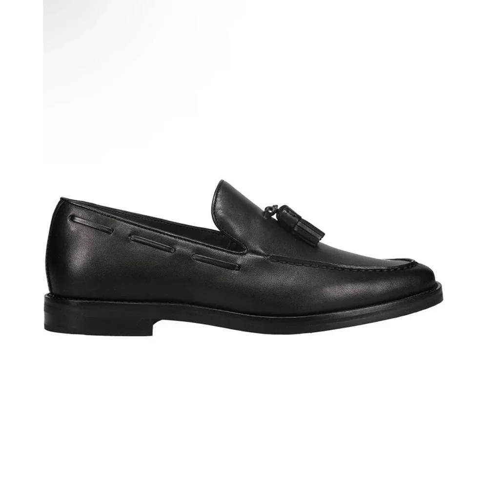 Sperry Mens STS19279 Debonair Black Leather Tassel Loafer Shoes Size 9.5